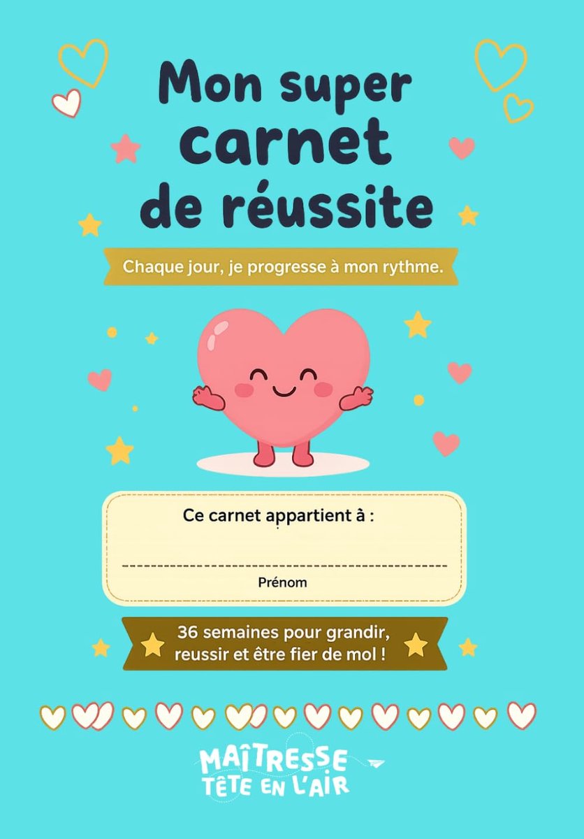 Carnet de réussite - Notitieboek - Voor een succesvol jaar - Samen groeien - SnelShoppen