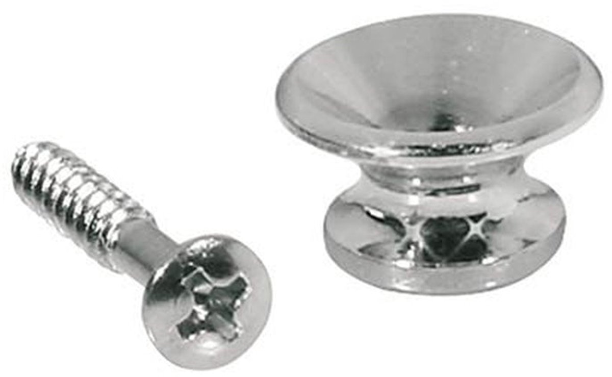 Boston EP-K-N/20 Strapbuttons - Metalen Nikkel, 13mm, 20 Stuks