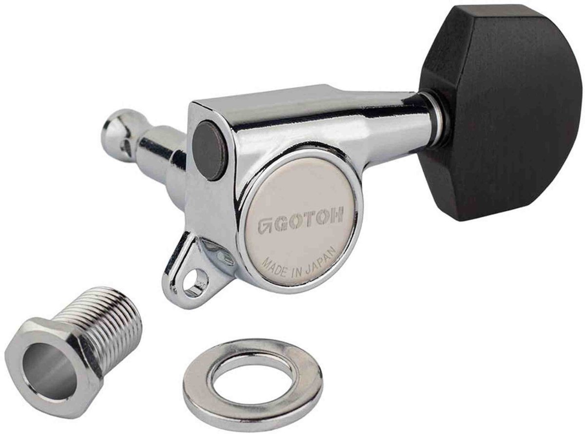 Gotoh GTH13875 SG381 stemmechanieken met EN01 knoppen, 3L3R, chroom