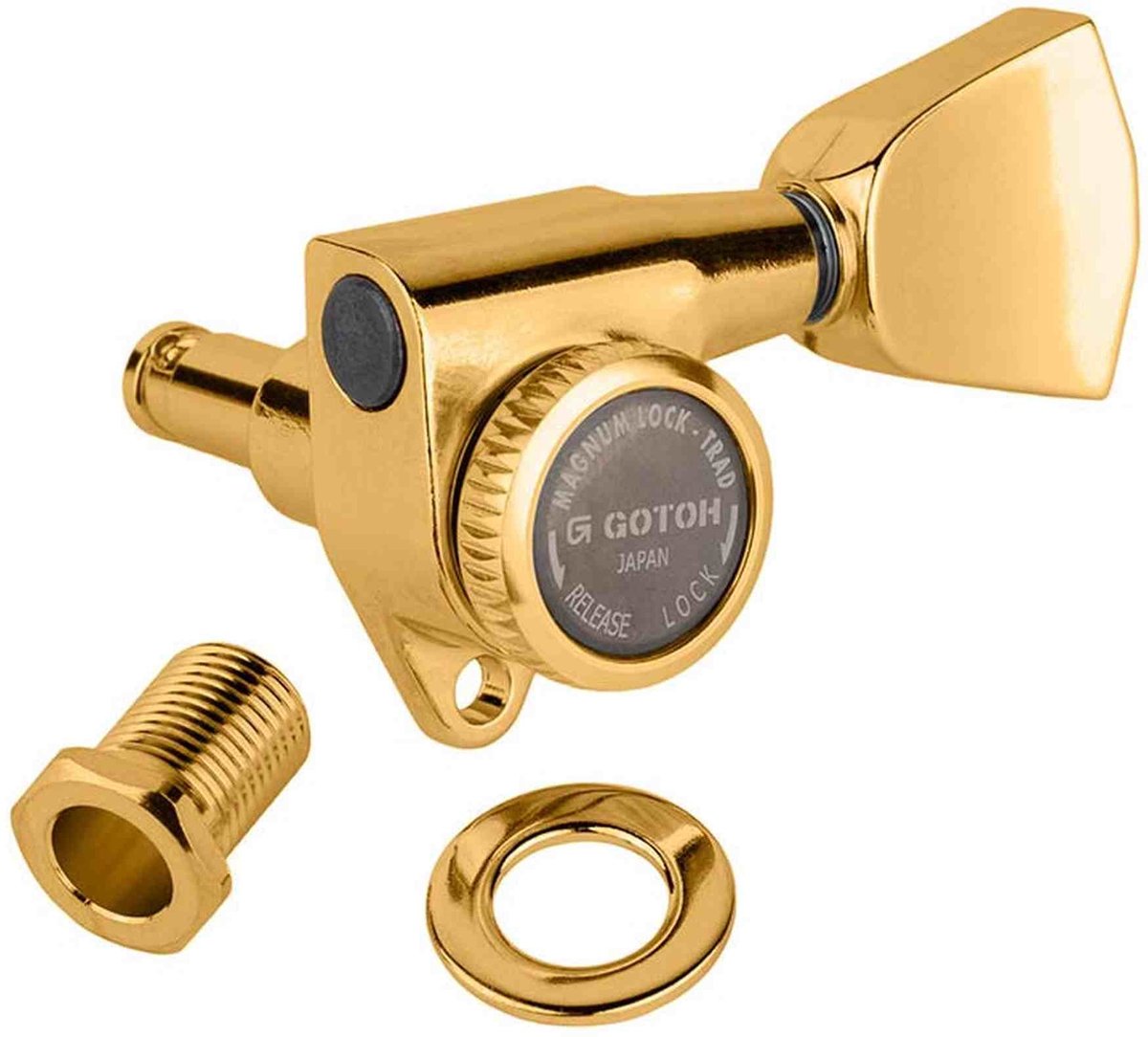 Gotoh GTH13457 SG301 stemmechanieken met Magnum Lock Trad and 04 knoppen, 3L3R, goud