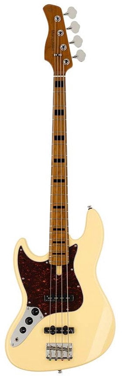 Sire V5 A4L/VWH Marcus Miller Linkshandige 4-snarige Basgitaar Vintage White