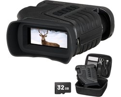SnelShoppen - Nightfox Whisker Nachtzicht Apparatuur met Camera, Verstelbare 1-10x Optische Zoom, 275m Bereik, HD Opnamefunctie, USB Oplaadbaar 32GB G