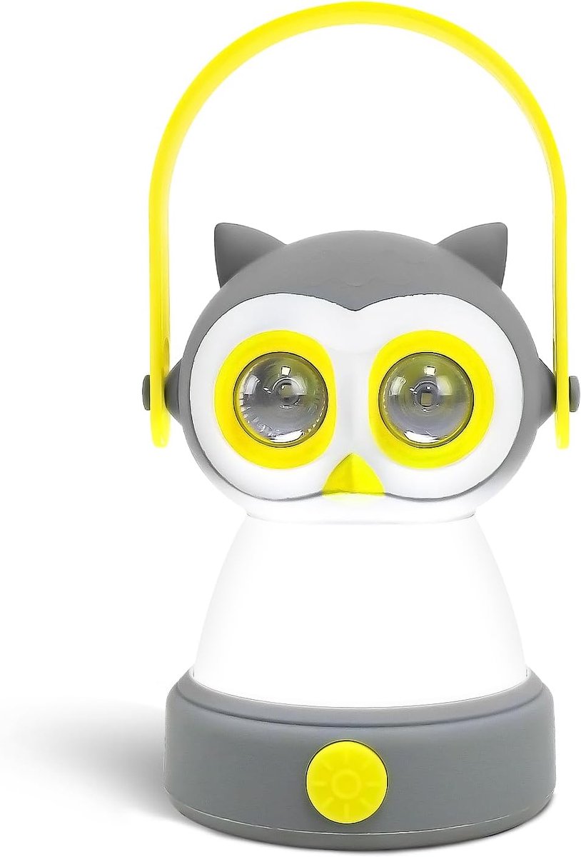 LED Kampeerlantaarn, Lichtgewicht Batterij Aangedreven LED Zaklamp voor Binnen Buiten, Kinderen Kampeeruitrusting Cadeau voor Kinderdag, Verjaardag, Pasen, Avontuur (Uil Stijl, Batterij NIET