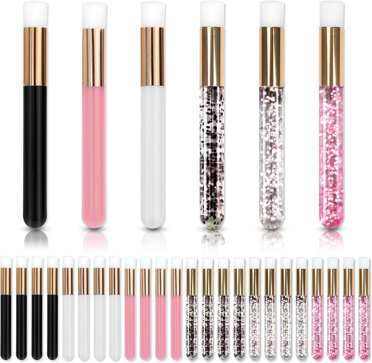 Borstel, 30 Stuks Wimperverlenging Reinigingsborstel, Wimperreinigingsborstel Wimperverlenging Borstel voor Gezichtsreiniging