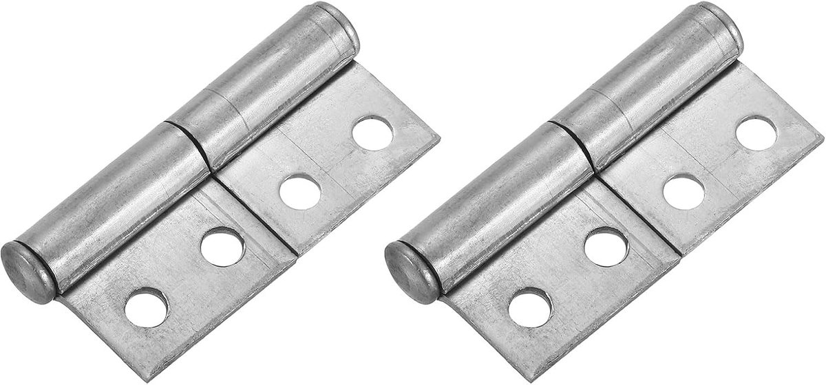 Scharnieren 67 x 29 mm lasscharnieren | Met voorgeboord gat, lasbare afneembare scharnieren, koolstofstaal, voor draaideuren, aanhangerhellingen