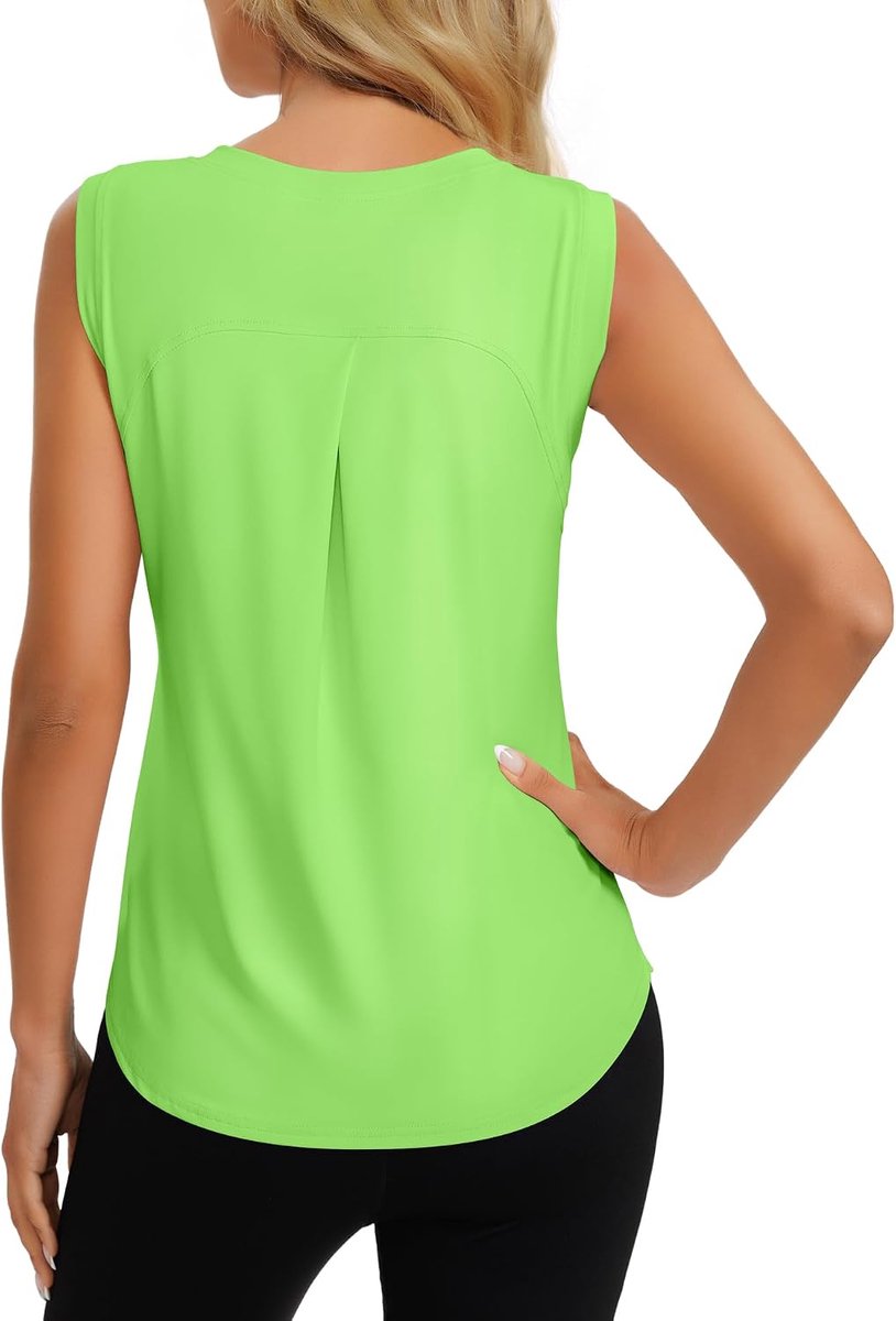 Sport Top Mouwloos Tennis Fitness Shirt Dames Lichte Yoga Sport Topjes