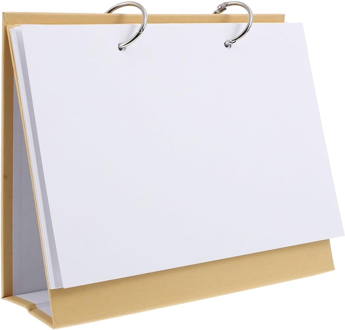 Kalender Bureaukalender, A5 Kraftpapier Blanco Bureaukalender | Ringband Bureaublad Lege Kalender, voor Dagelijkse Planning, Datumcontrole, Feestdagen, Verjaardagen, voor Managers