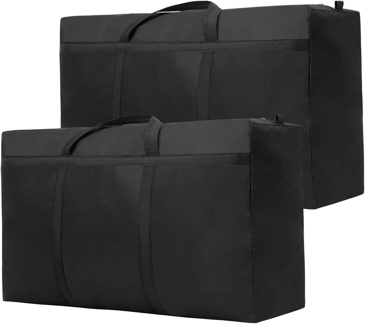 Verdikte Grote Opbergtas met Handvat 600D Oxford Doek Bewegende Zak, Geschikt voor het Opbergen van Beddengoed, Dekbed, Speelgoed, Kleding (2 Stuk, 300L)