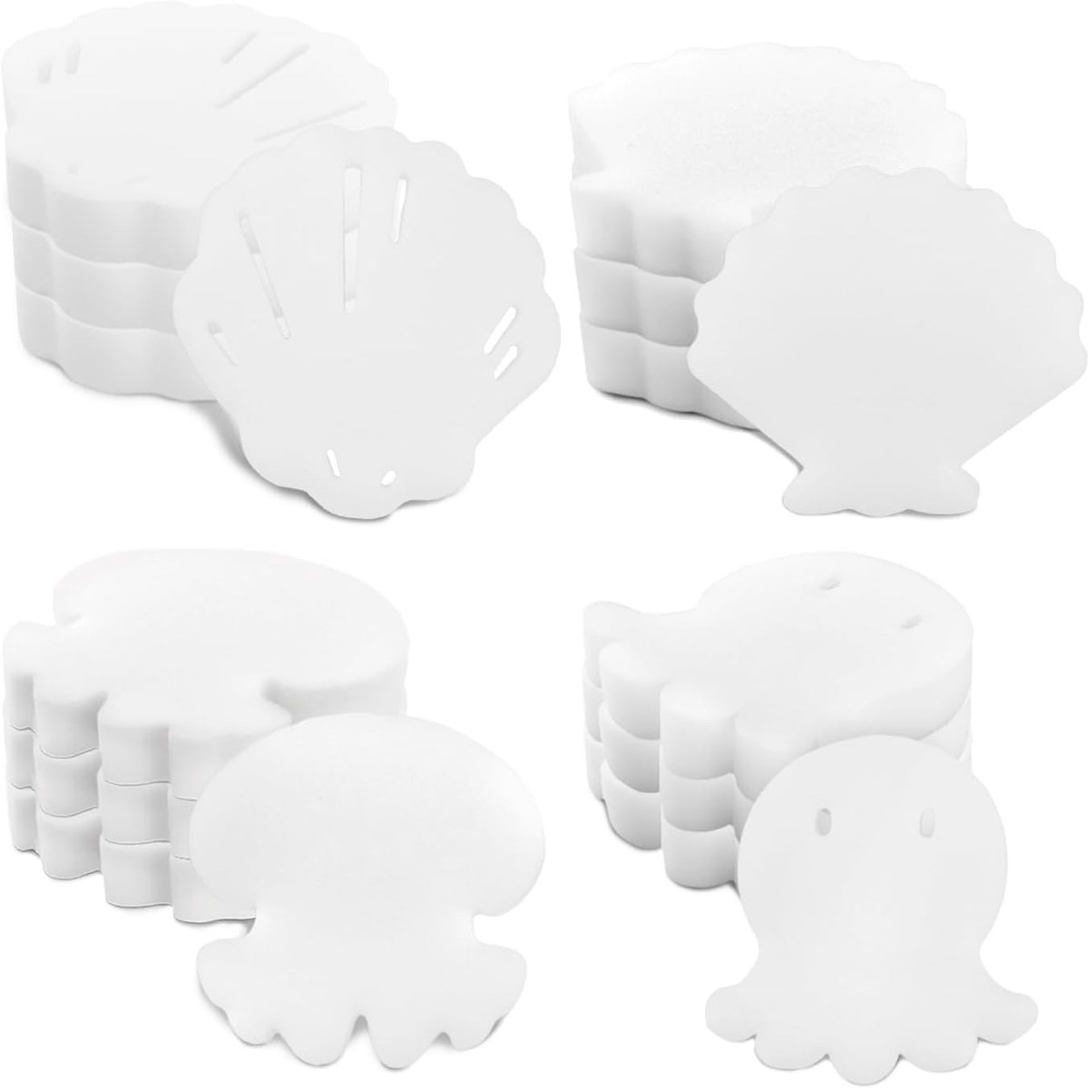 16 stuks schuimspons, olie-absorberende spons, olie-absorberende spons voor zwembad, spa, badkamer, sponsreiniging (E)