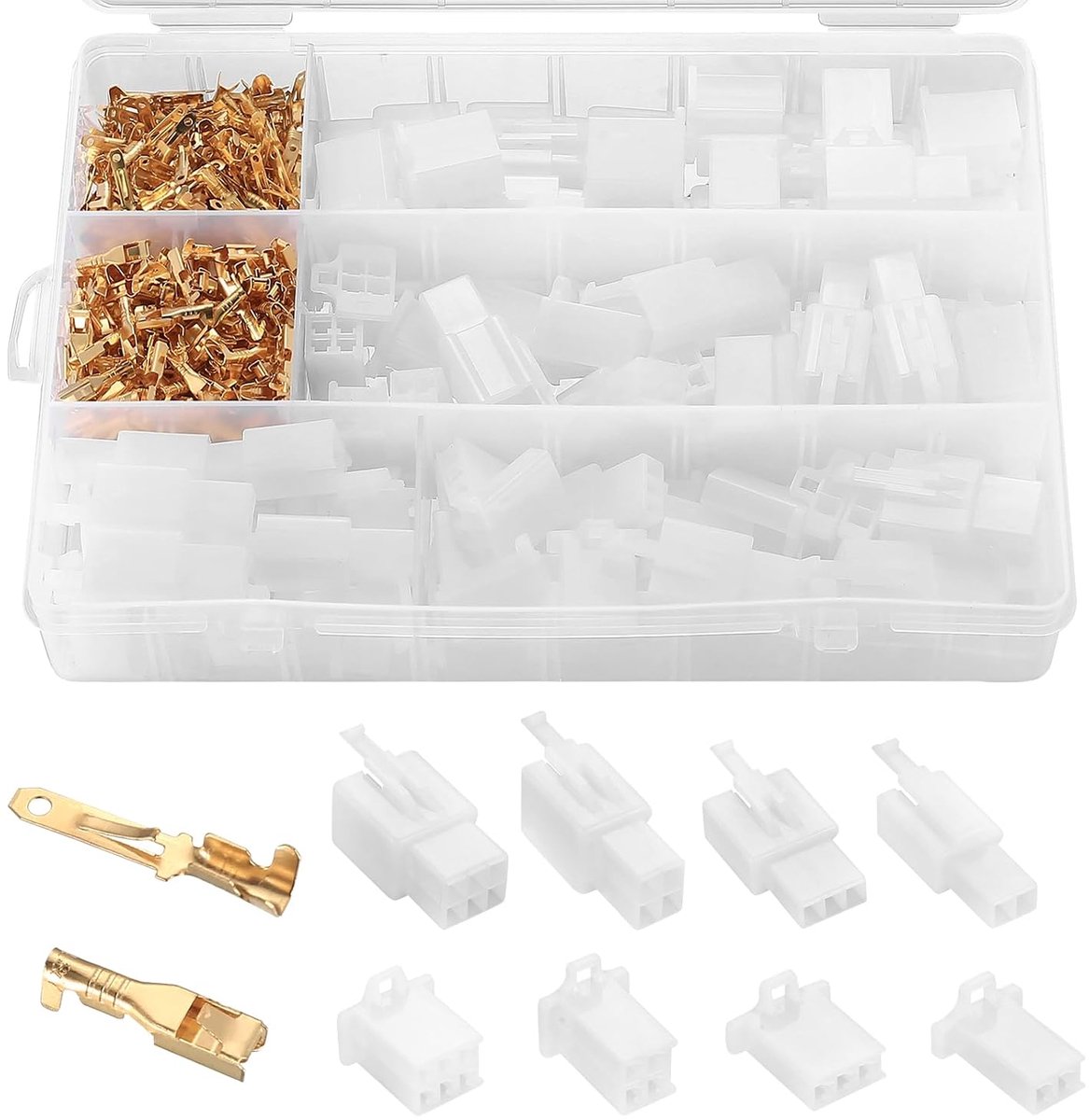 Elektrische connectoren 2 8 mm kit autoconnector elektrische stekker 2 3 4 6 pins voor motorfiets vrachtwagen fiets autokabel