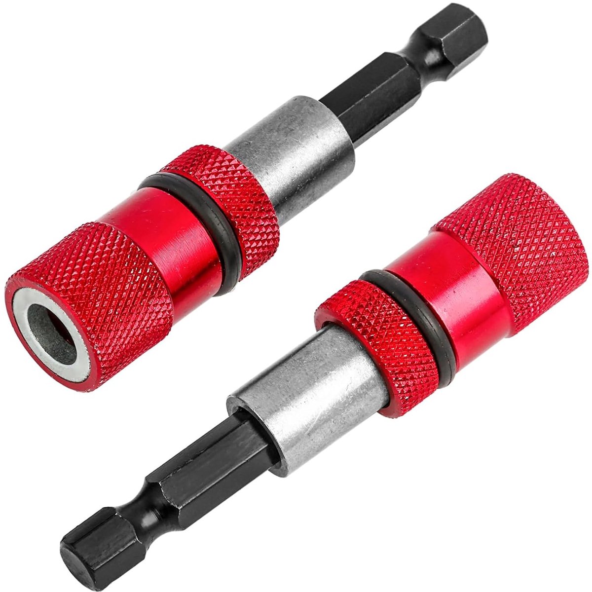 2 stuks magnetische bithouders, verstelbare diepteaanslag, 1/4 inch zeskantschacht, PH2 schroevendraaierbits inbegrepen, robuust chroom-vanadium-staal
