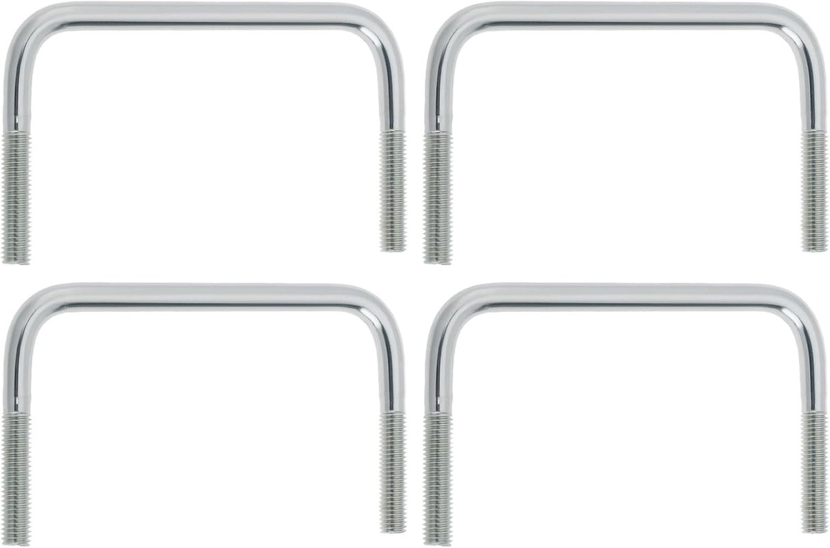 Store 4 stuks M10 x 40 mm U-bout U-schroef binnenbreedte 122 mm geschikt voor 120x40mm frameprofiel installatie van verschillende componenten op boottrailers