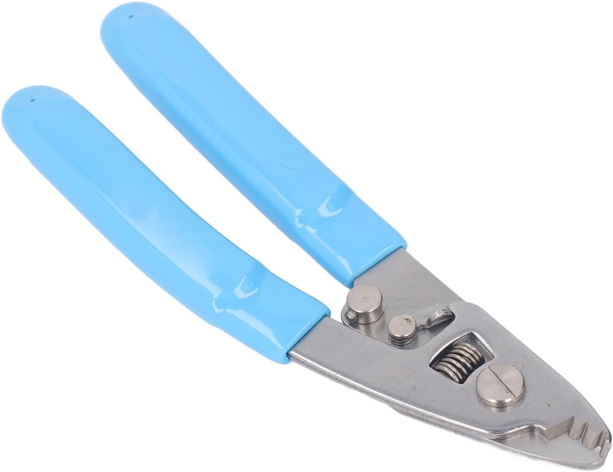 Stripper Roestvrijstalen Draad Striptang Veelzijdig Gereedschap voor Ftth -toepassingen Blauwe Kleur