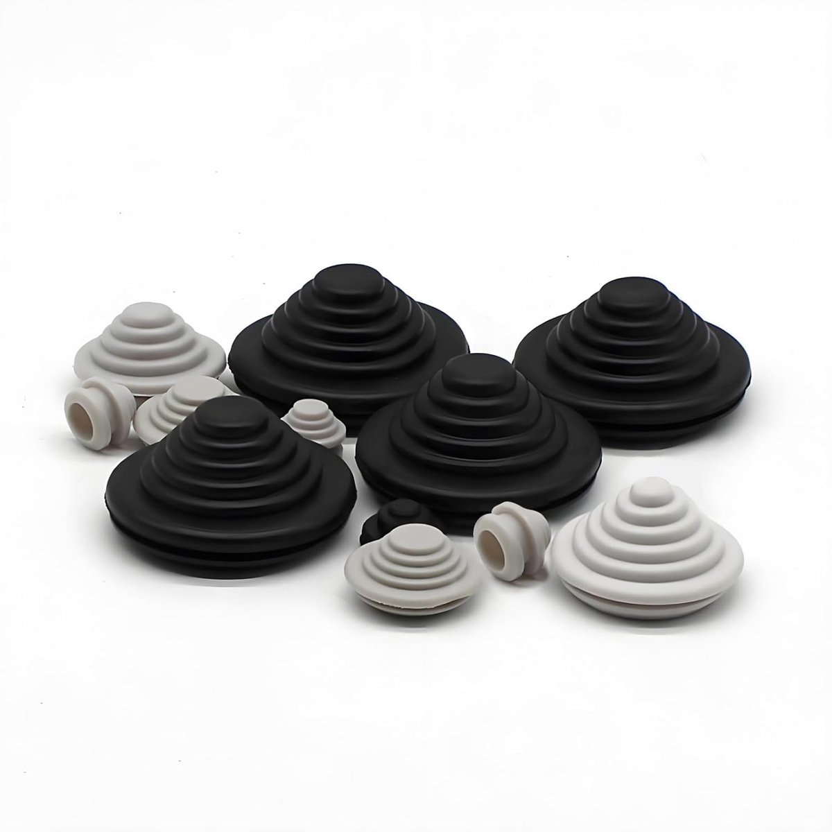 rubberen kabelmondstukken, waterdichte kabelgoten, rubberen manchetten, kabeldoorvoer, rubberen doppen voor kabels 10 mm/20 mm/25 mm/30 mm/40 mm/50 mm, rubberen toren