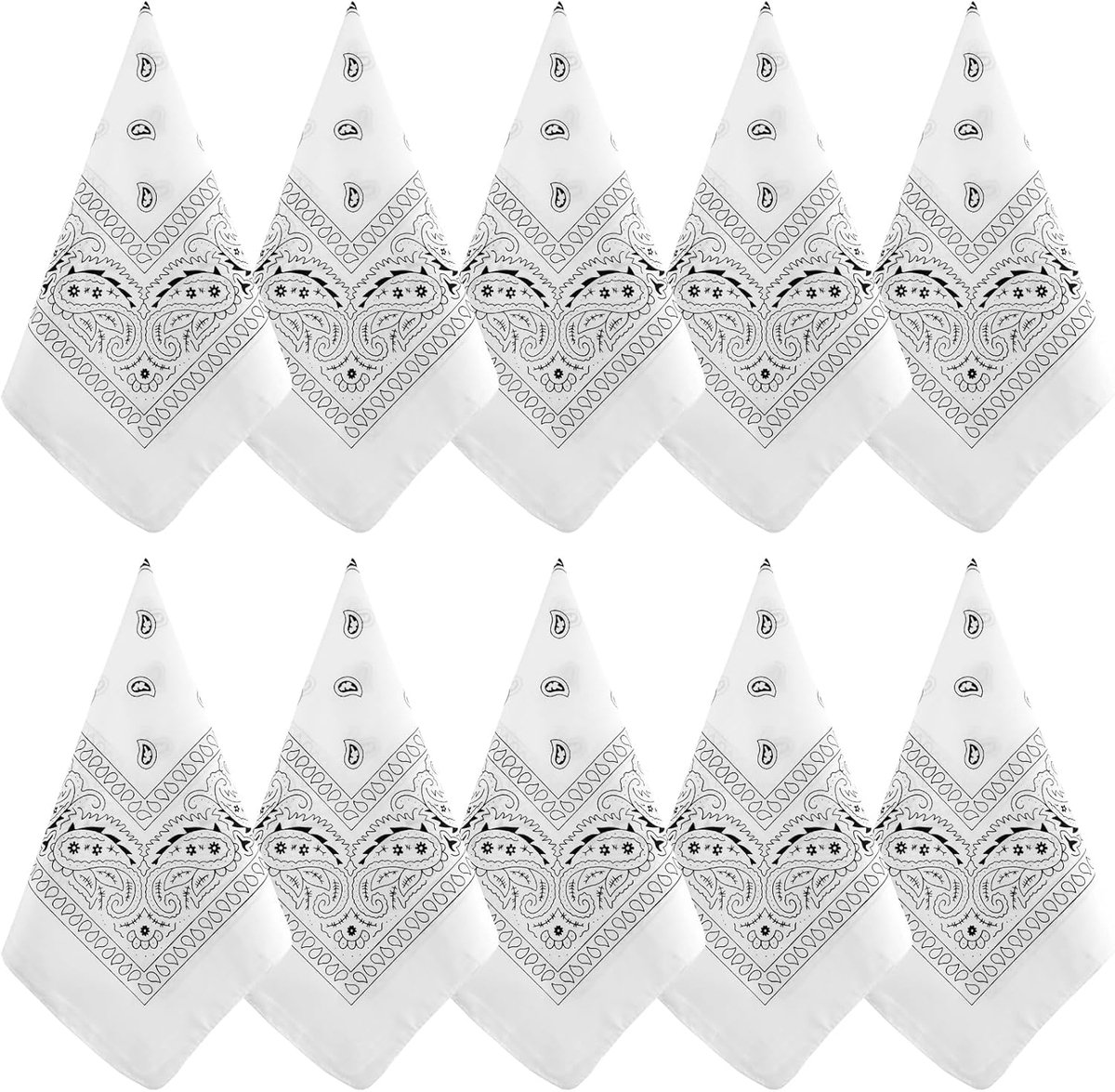 10/20Pcs Paisley Bandanas Diverse Bandanas Cowboy Polyester Hoofdbanden Vierkante Sjaal Hoofddeksels