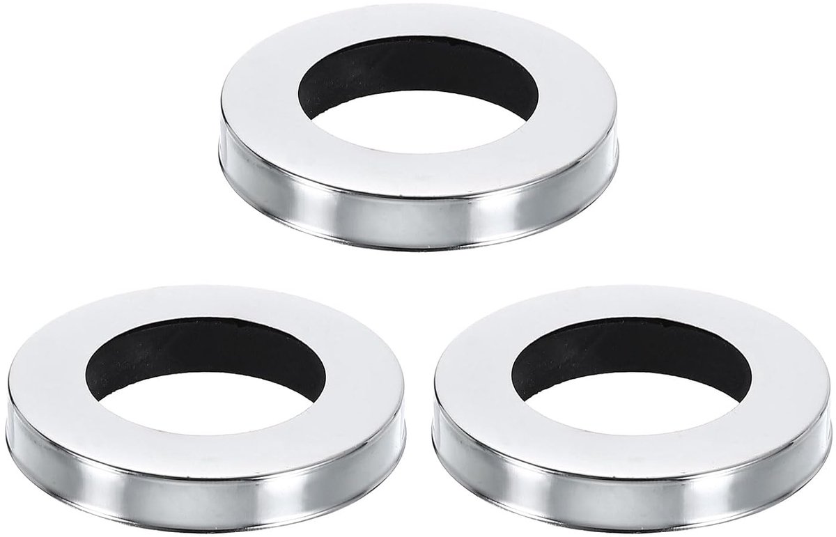 3 stuks kraan gat afdekking, 54x32x6mm douchearm flens kraan reserveonderdelen afdichting onder de kraan, sluitring voor kranen