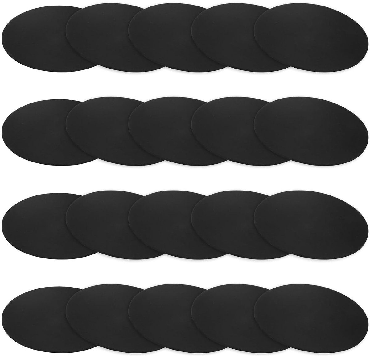 METERXITY 20 stuks rubberen ringen, sluitringen, 60 mm buitendiameter x 1,5 mm dik, anti-vibratie, geluidsreducerende rubberen afstandschijven, afdichtingen, bussen voor HVAC