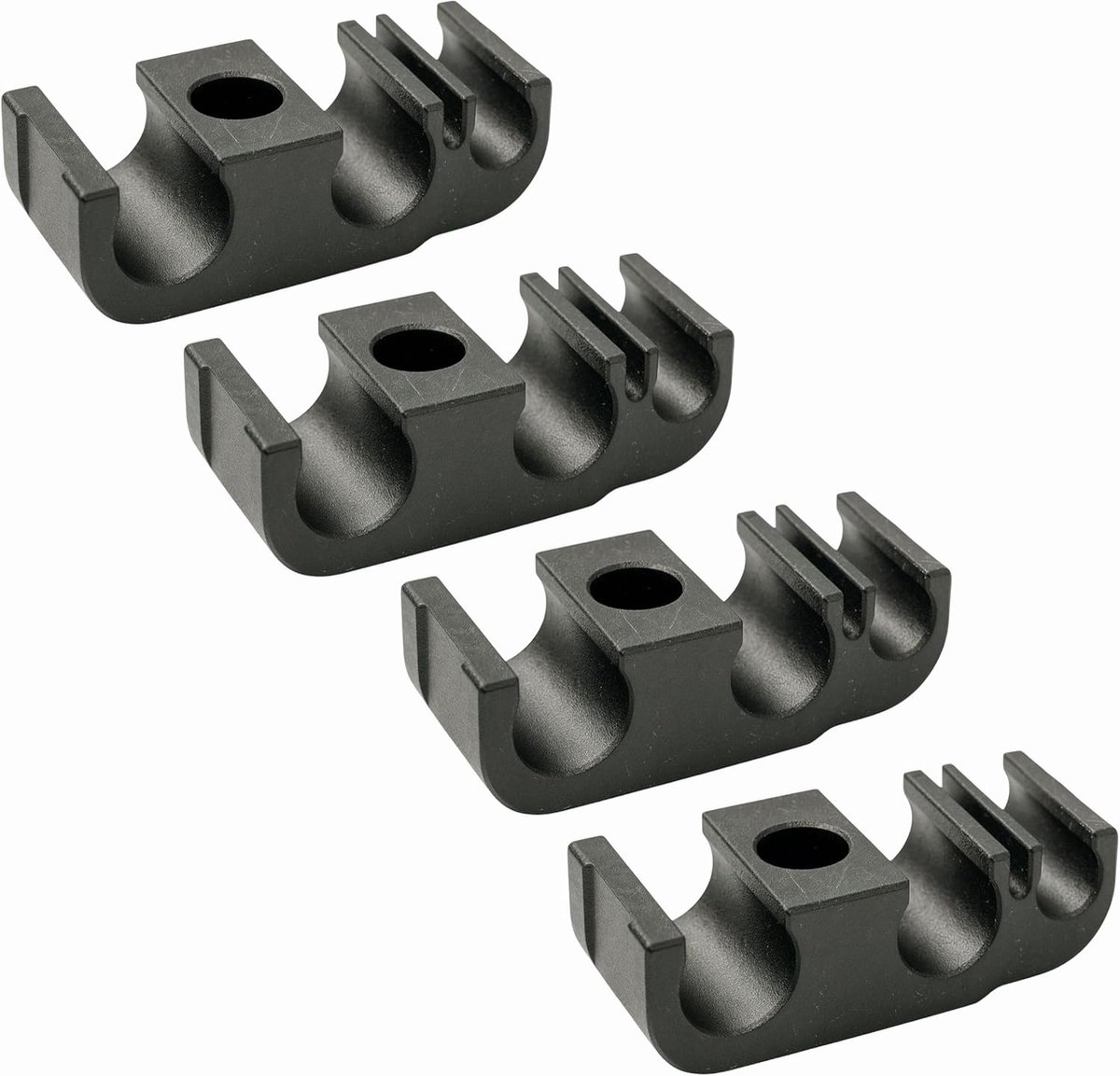 4 x brandstofleiding- en remleidinghouderclip - compatibel met BMW E12 E24 E28 E30 E32 E38 - afstandhouder klem voor benzine- en remleiding