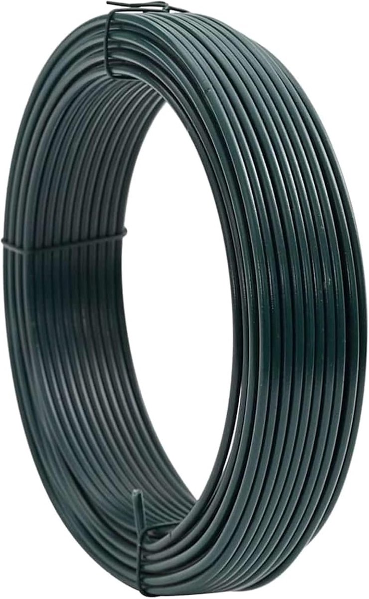 Spandraad metalen hekdraad, pvc-gecoat staal omheining draad 33 m voor tuinontwerp wildhek gaas