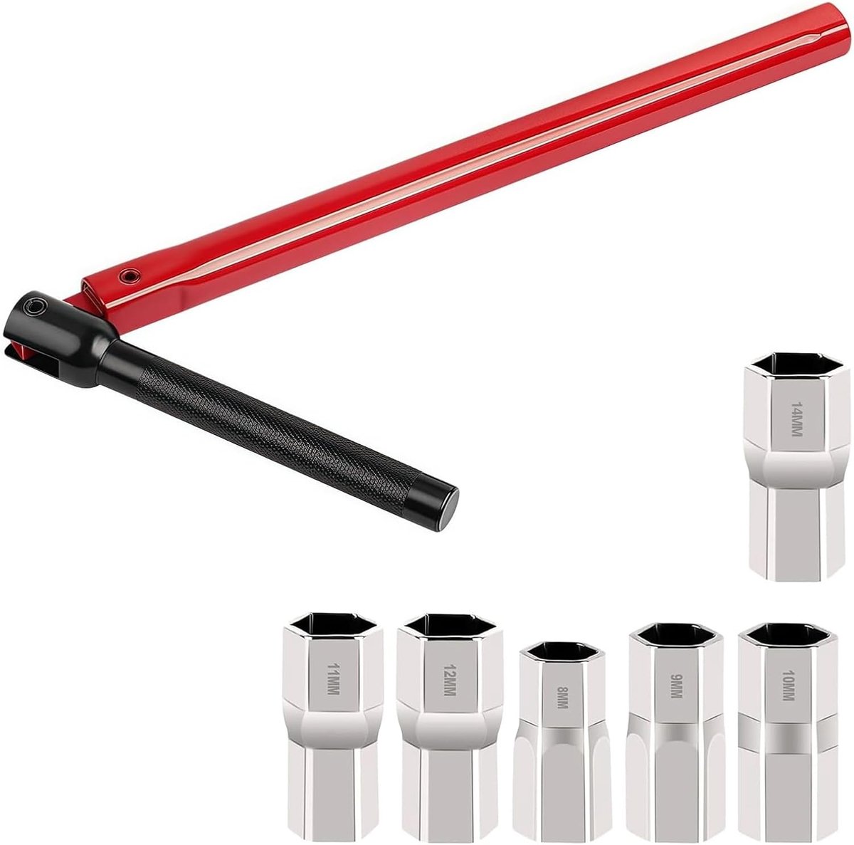 staande kraanmoersleutel, 13 mm rechthoekige kraansleutel, 8-14 mm kraansleutel, koolstofstalen kraansleutel voor de reparatie van kranen