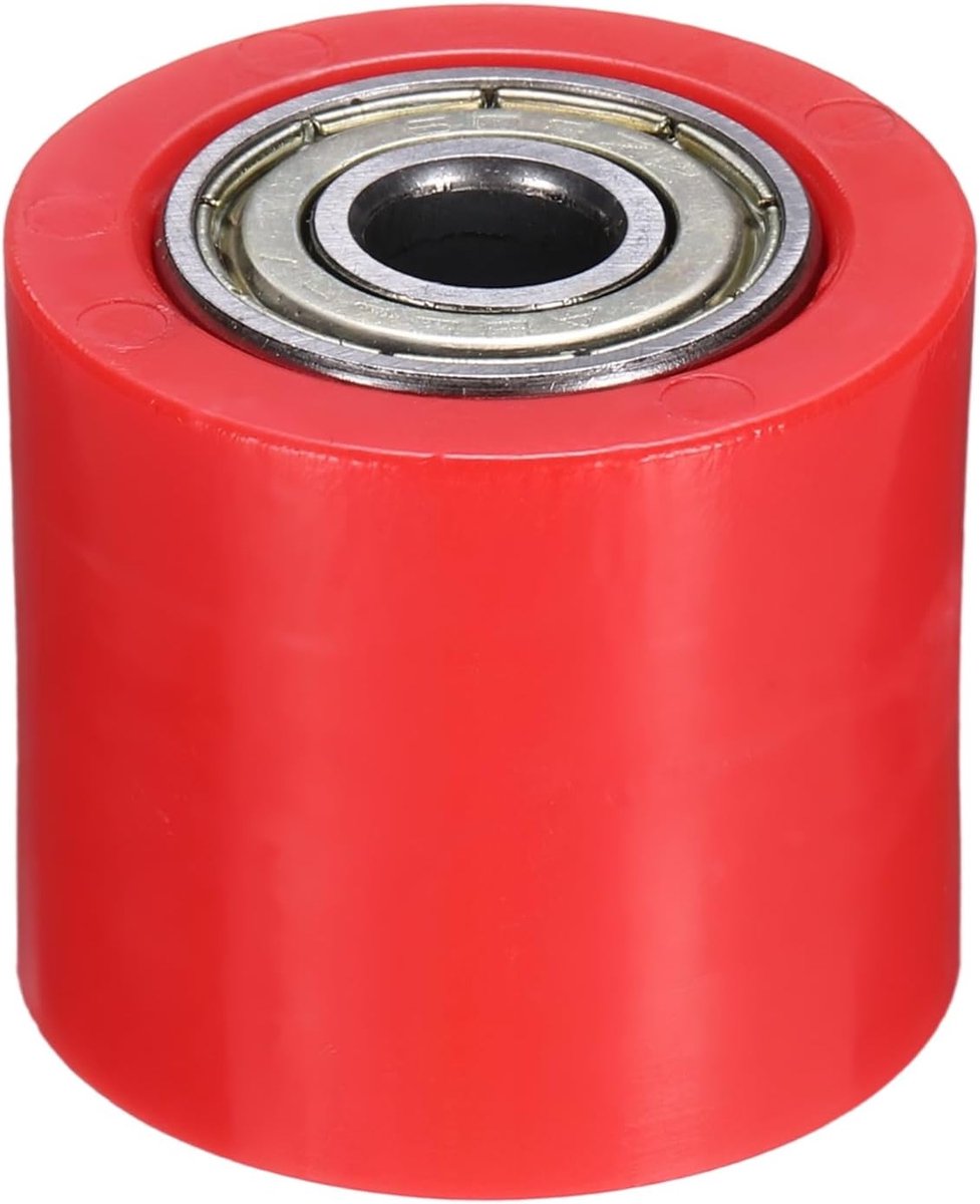 8 mm Roller Katrol Spanner, Chain Roller Katrol Spanner Mini Fietsonderdelen Nylon Cilinder Type Gids Wiel Ketting Gids Slider voor Mini Motorfiets Dirt Bike, Rood