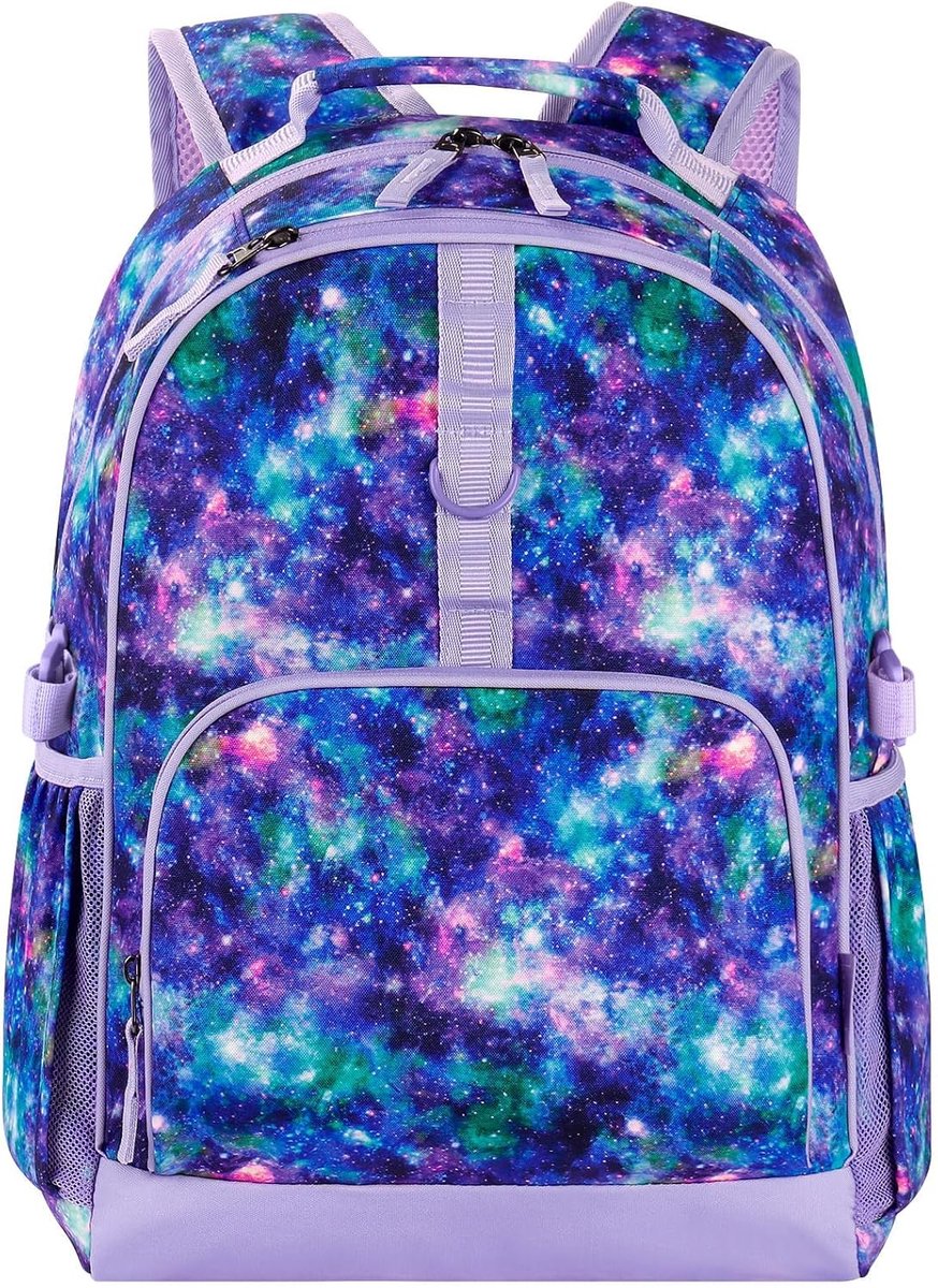 Mocha Rugzak voor kinderen, voor meisjes, kinderrugzakken met borstband, schoolrugzak meisjes, schooltas, basisschoolrugzak vanaf 1-7 klassen, 17 inch