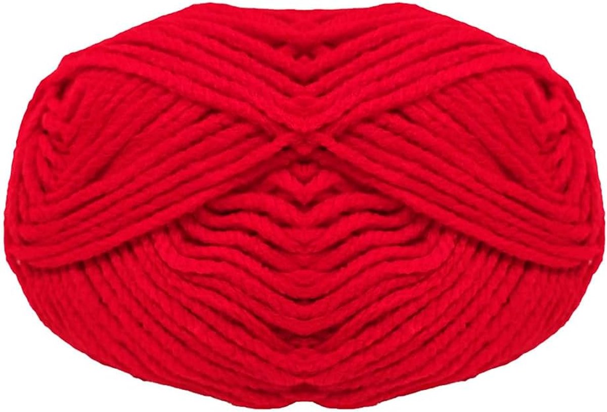 100 g - 120 meter, haakwol, breiwol, acrylwol, knutselwol, haakwol, breiwol (1, rood 148)