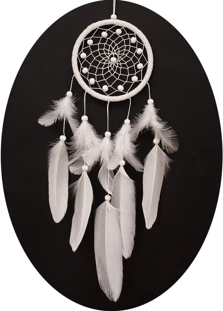 Dromenvanger, veren dromenvanger, verhalen in Indiaanse mythologie voor muur decoratie om op te hangen ambacht cadeau