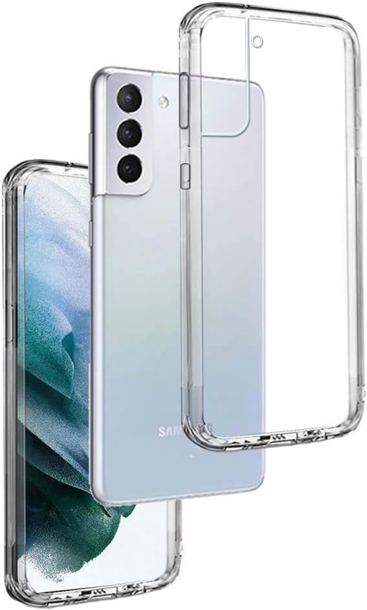 Hoesje voor Samsung Galaxy S21+ 5G, Schokbestendige Hoes Gemaakt van Doorzichtig Shock Proof TPU Siliconen. Ultra Thin Case 0,33mm