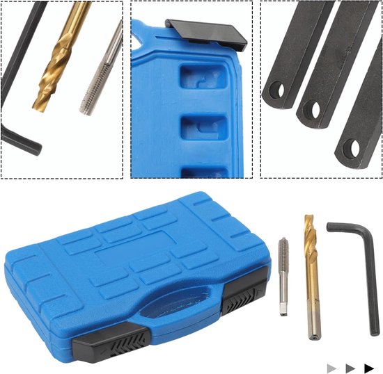 16 stuks compatibel met VAG V*W 0P*EL F0*rd remschroefdraad schroefdraad reparatieset M9 x1.25 schroefdraad reparatieset — afbeelding 3