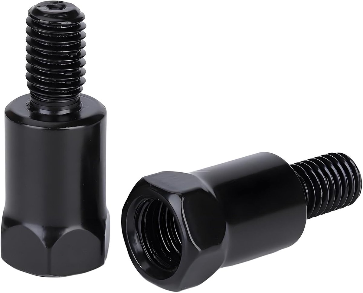 Spiegeladapter voor motorfiets M10 rechtse schroefdraad op M8 linkse schroefdraad Motorroller spiegeladapter m10 op m8 (2 stuks)