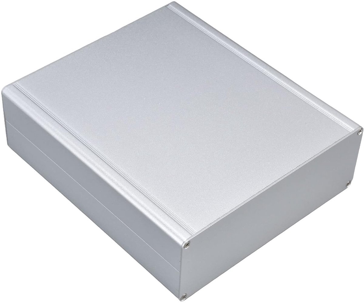 behuizing elektronica, lege behuizing, zwart, 19 x 18 x 6 cm (l x b x h)