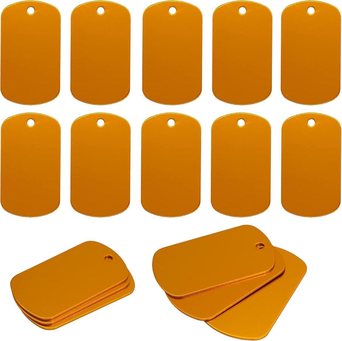 Gravure Tags Stansen Blanco Graveren Hondenpenning 25 Pack (Oranje)