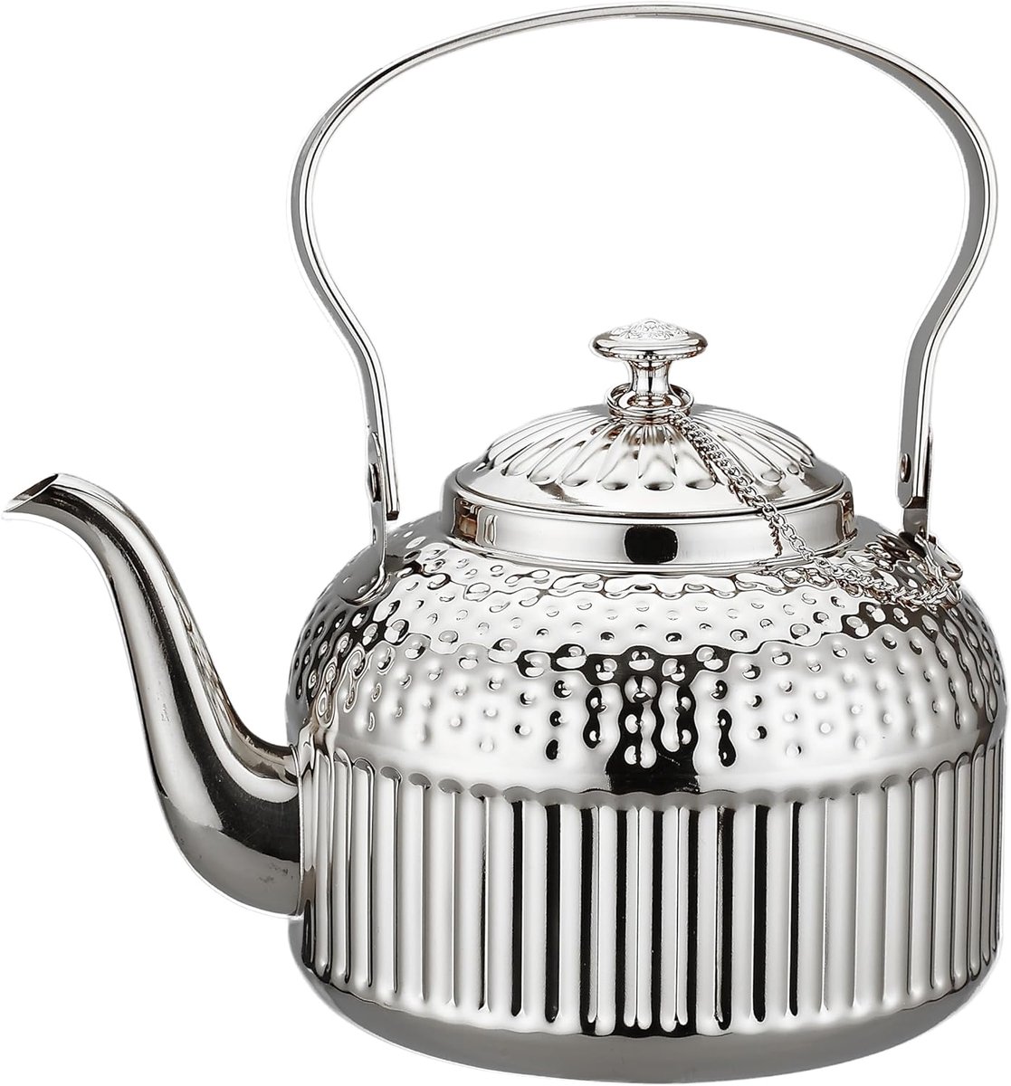 1200 ml Roestvrijstalen Theepot met Infuser Zilver