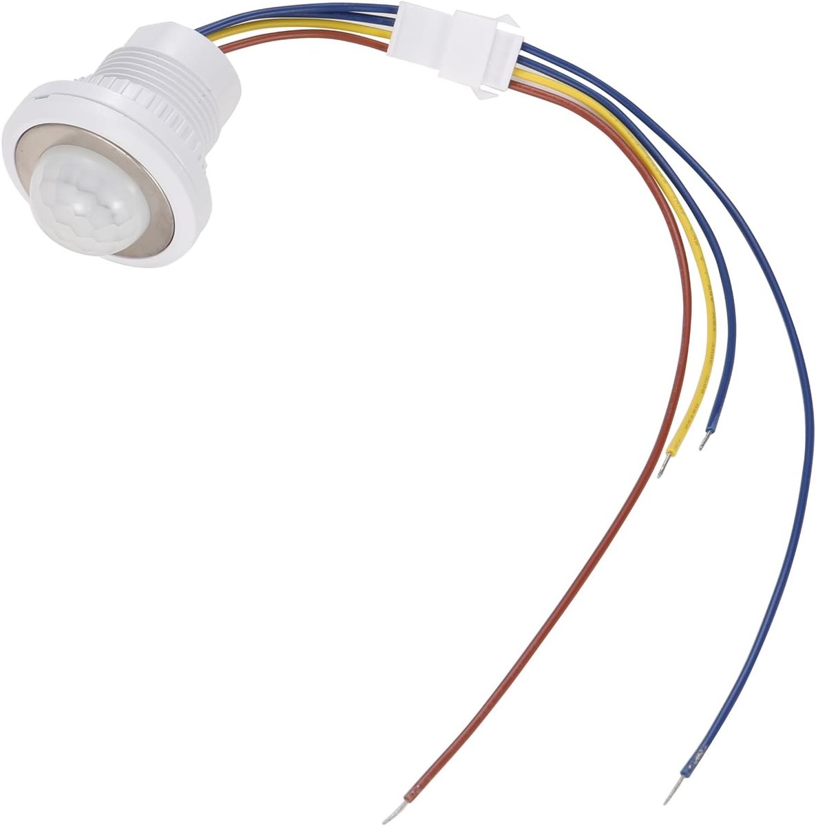 1 Stuk AC 220V Mini Bewegingsmelder Lichtschakelaar, Tijdvertraging Instelbaar, 85-265V PIR Infrarood Sensor Schakelaar, Infrarood Inductiedetector voor Strip LED Plafondlamp
