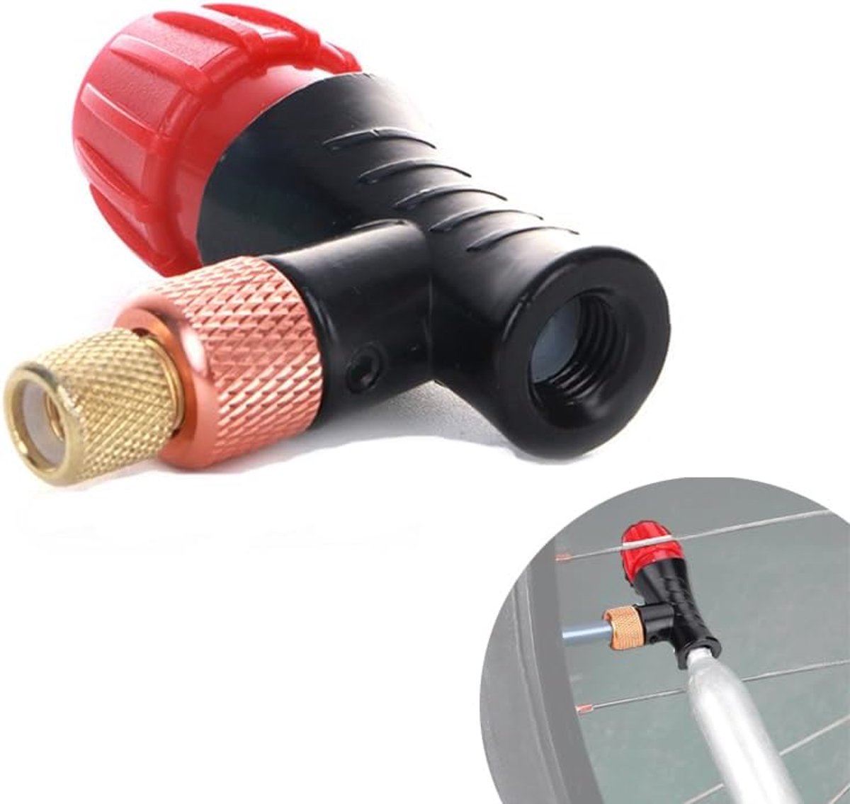 zalati Fiets CO2 Pomp Fiets CO2 Inflator Klepkop voor Mountain en Racefiets Banden