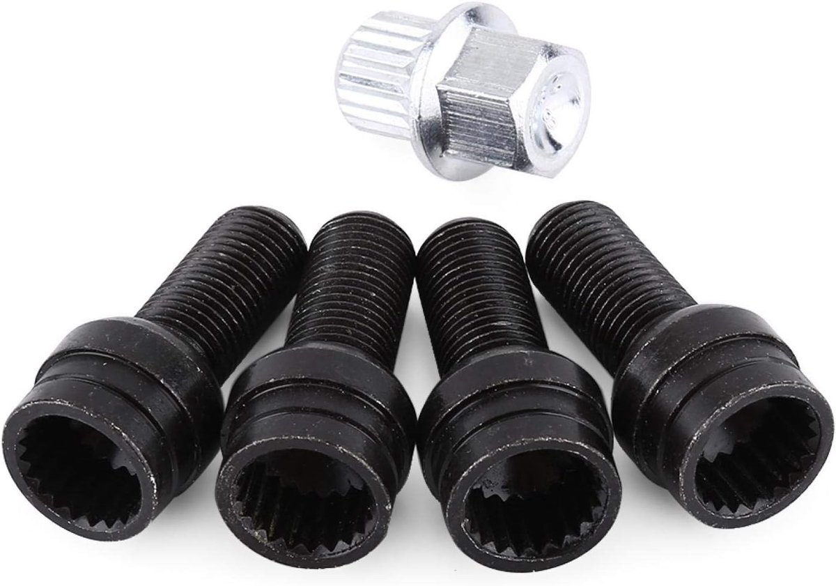 Diefstalbeveiliging Bouten voor Vergrendelbare Wielmoeren - Set van 5 Wielbouten met Master Key