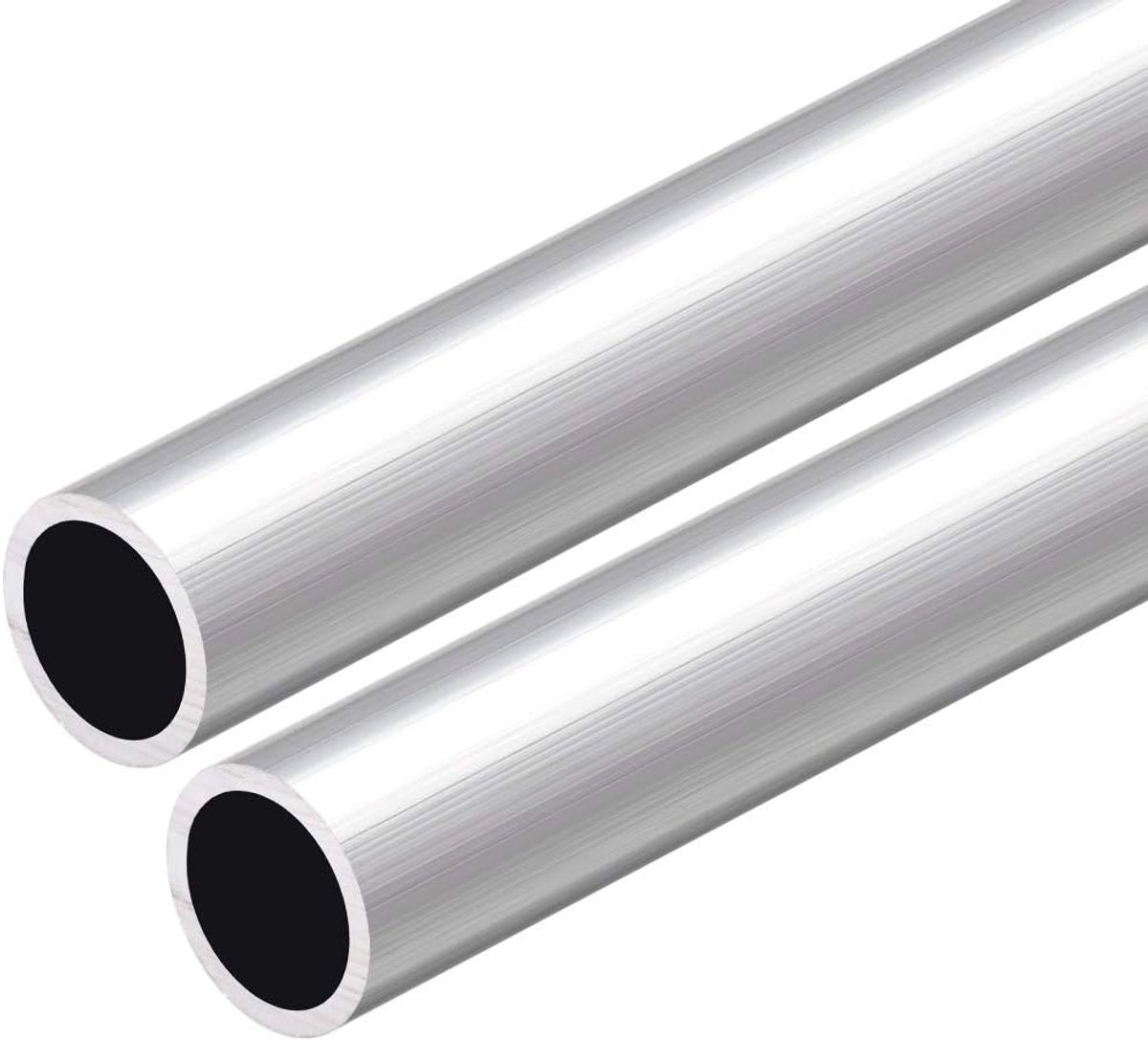 sourcing map naadloze rechte aluminium buis 300 mm lengte 19 mm buitendiameter 5,2-16 mm binnendiameter. 16 mm ID x 19 mm AD, 2 Stück