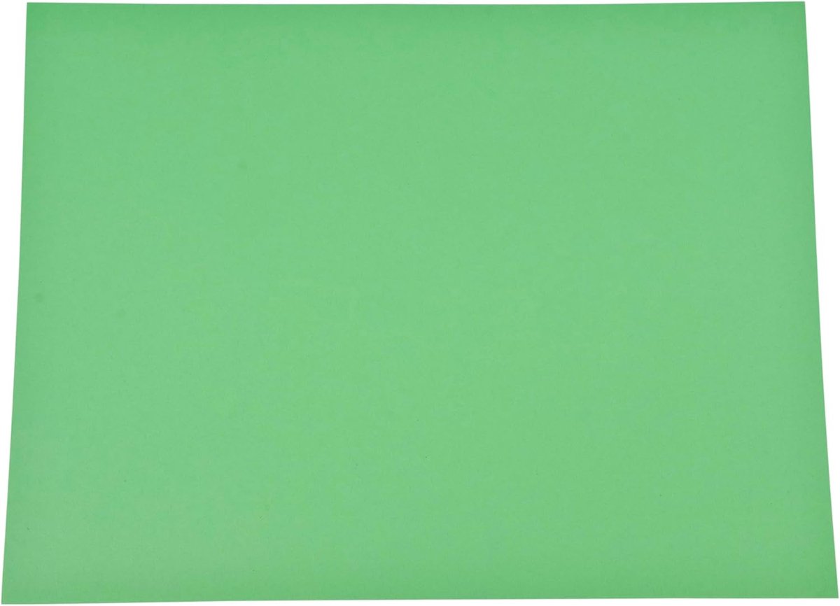 folia 6351 Gekleurd papier 130 g/m², gekleurd tekenpapier in lichtgroen, DIN A3, 50 vellen, als basis voor talrijke ambachten