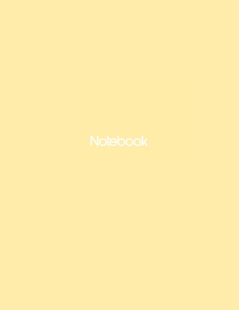 Sour Lemon - Minimalist Large Composition Notebook - American Color - Lined pages - Soft & Pastel Cover, Journal (8.5 x 11) - 120 Pages
