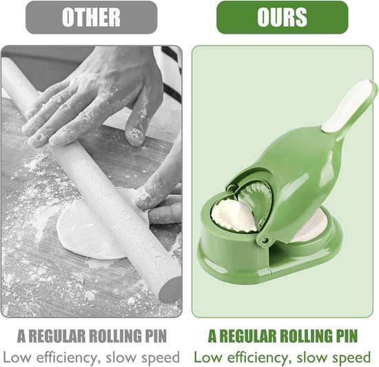 2-in-1 dumplings making tool ravioli schimmel kookgerei — afbeelding 2
