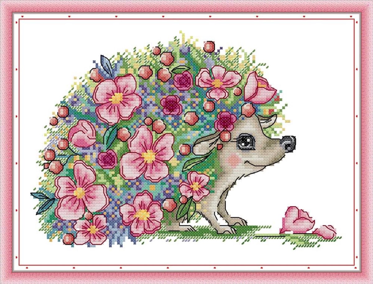 Kits Mooie Egel Gestempt met Gedrukt Patroon Starter Kit (Hedgehog)