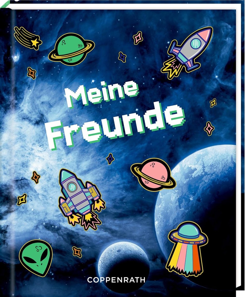 Freundebuch - Mijn vrienden - Weltraum - Voor leuke herinneringen - SnelShoppen