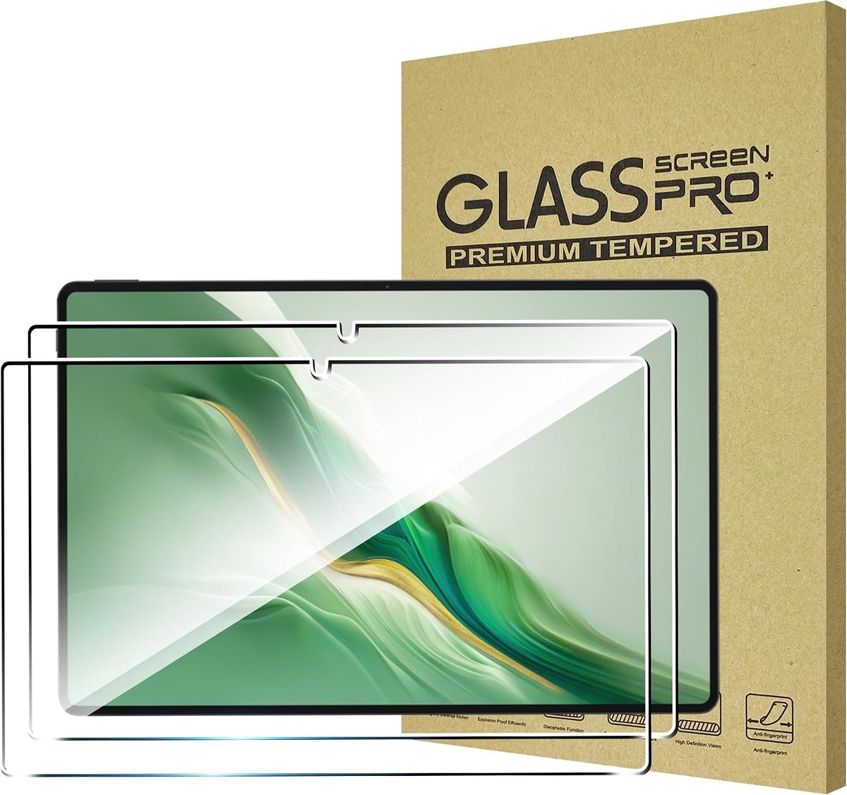 FDHYFGDY Pack of 2 Screen Protector for Honor Magic Pad 2 Tempered Glass, Scratch Resistant, Bubble-Free Hardness, 9H - ShopVlot