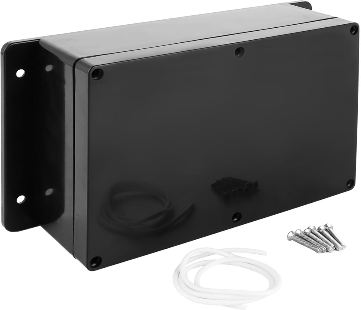 YAYODS junction box Black - 23x15x8.5cm housing electronics - connection shaft with fixed ear - ShopVlot