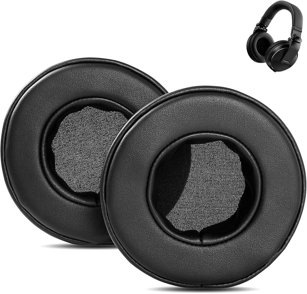 Ear Pads Compatible with Pioneer HDJ-X5 HDJ-X7 DJ HDJ-X10 Headphones Ear Pads Replacement with Softer Protein Leather - ShopVlot