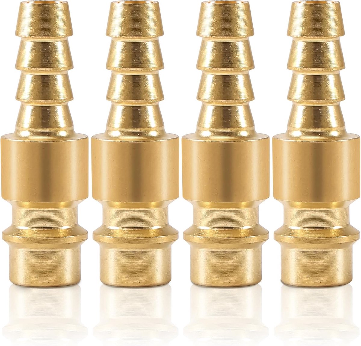 4 pieces compressed air coupler 8 mm, NW 7.2 brass compressed air plug nipple, compressed air quick coupling - ShopVlot