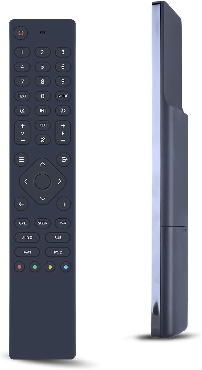 Replacement remote control compatible with Nokia 6000 Terrestrial Receiver DVB-T, DVB-T2 receiver, HD, H.264, HEVC - ShopVlot