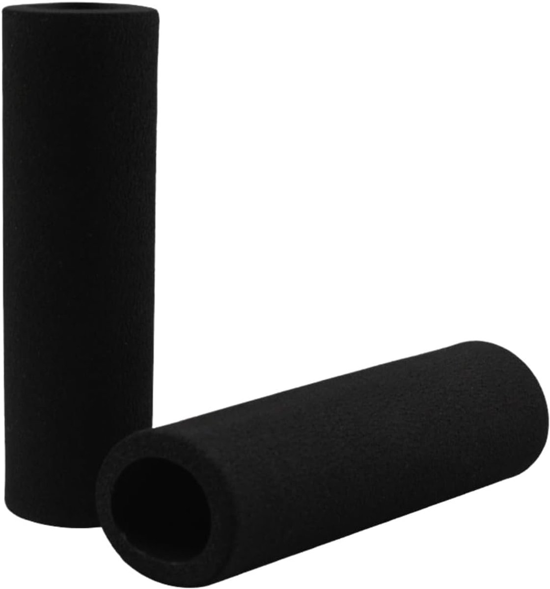 1 paar universele motorgrepen van spons, zwart, comfortabel, antislip en trillingsvrij, voor motorfiets en fiets - ShopVlot