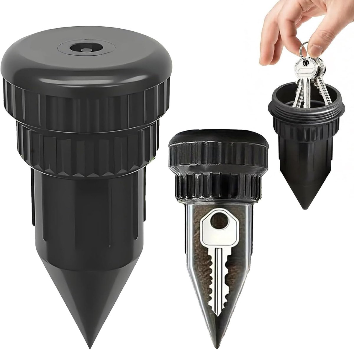 2 stuks kleine sprinklerkluis, waterdicht, verborgen sleutelhouder, verborgen sleutelkast voor buiten, tuin, terras - ShopVlot